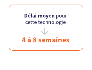 Résultat des calculs pour le délai d'attente lié à la solution d'échangeurs thermiques